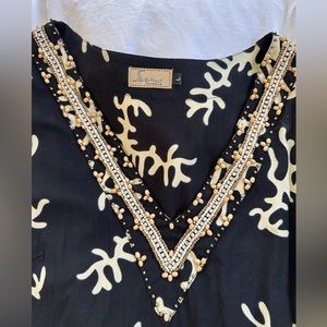 Beaded pool cover / tunic